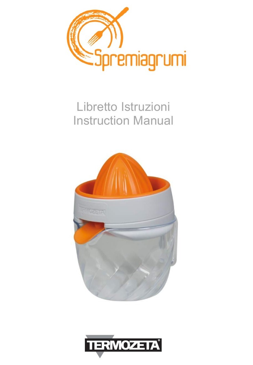 Termozeta Spremiagrumi 405007 instruction manual