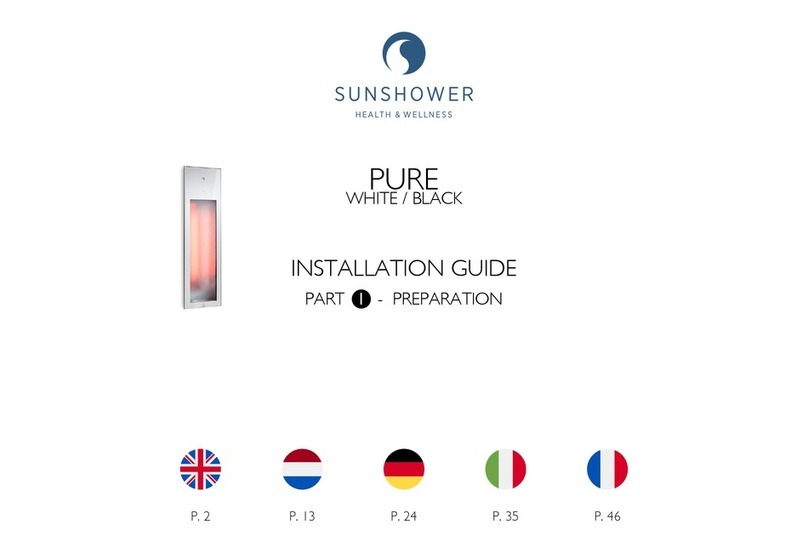 Sunshower PURE WHITE installation guide