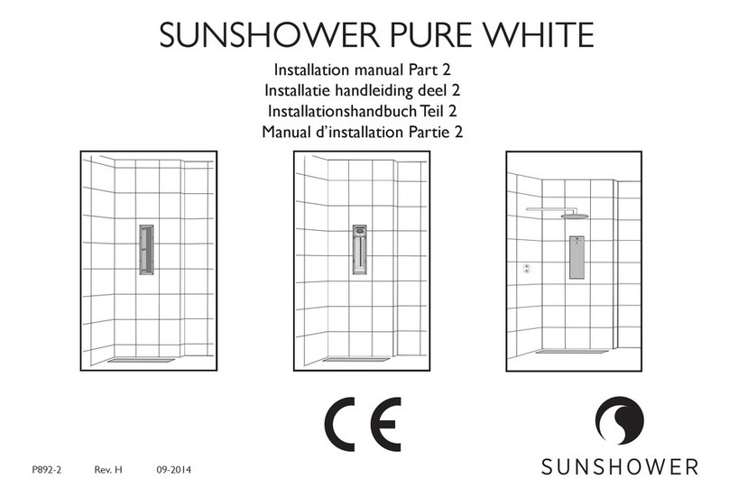 Sunshower PURE WHITE Installation manual Part