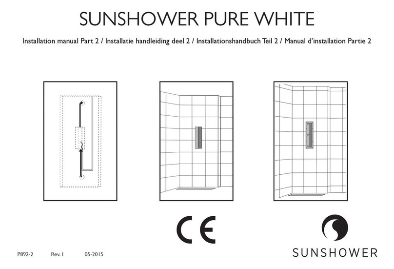 Sunshower PURE WHITE Installation manual Part
