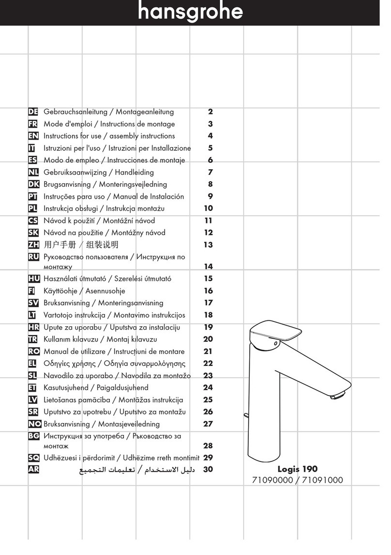 Hans Grohe Logis 190 71090000 Instructions for use/assembly instructions Hans Grohe Logis 190 71090000 Instructions for use/assembly instructions