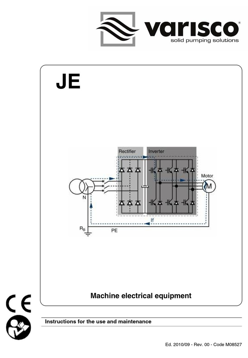 VARISCO JE Series Instructions for the use and maintenance