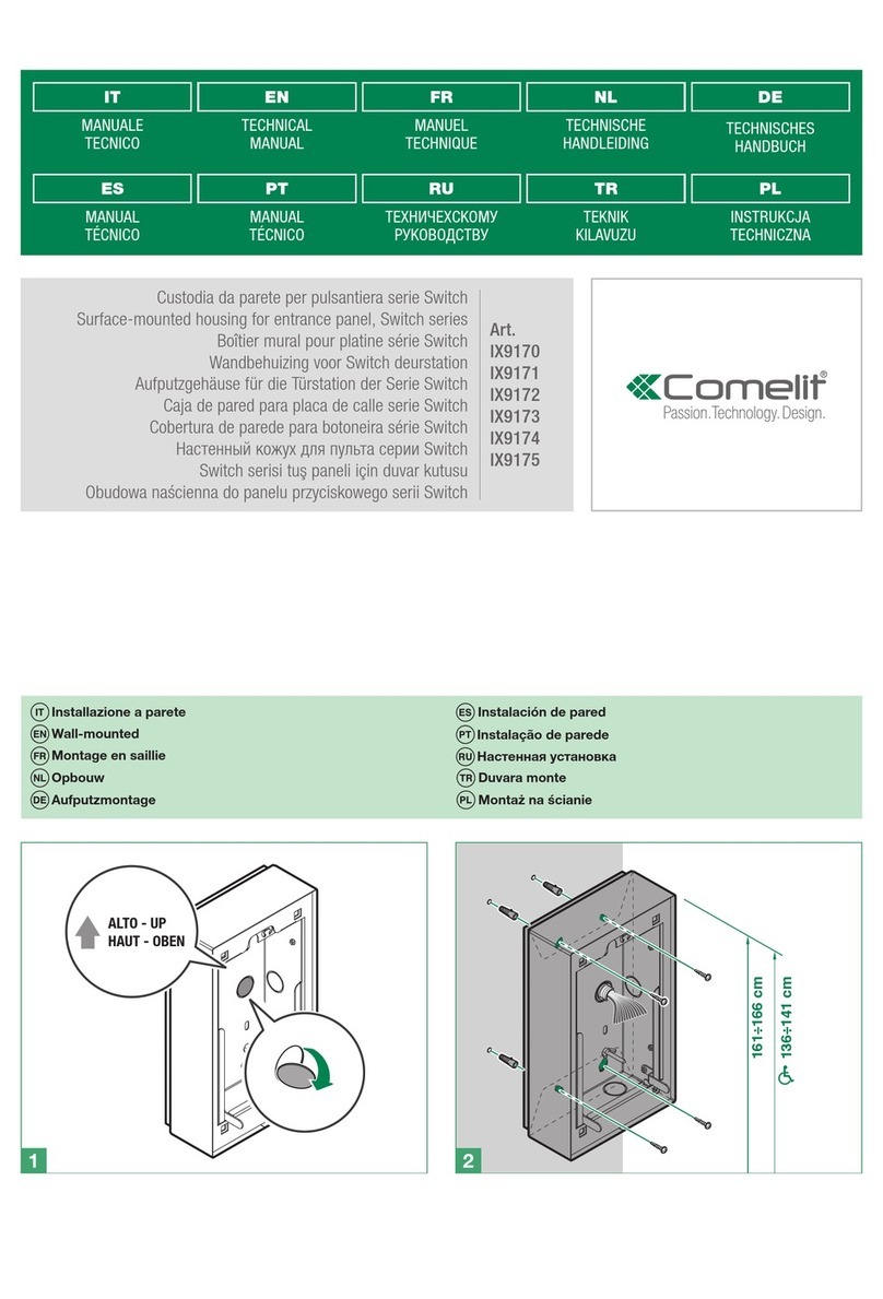 Comelit IX9170 Technical manual