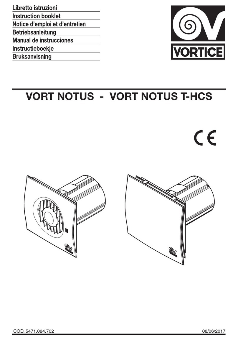Vortice VORT NOTUS User manual