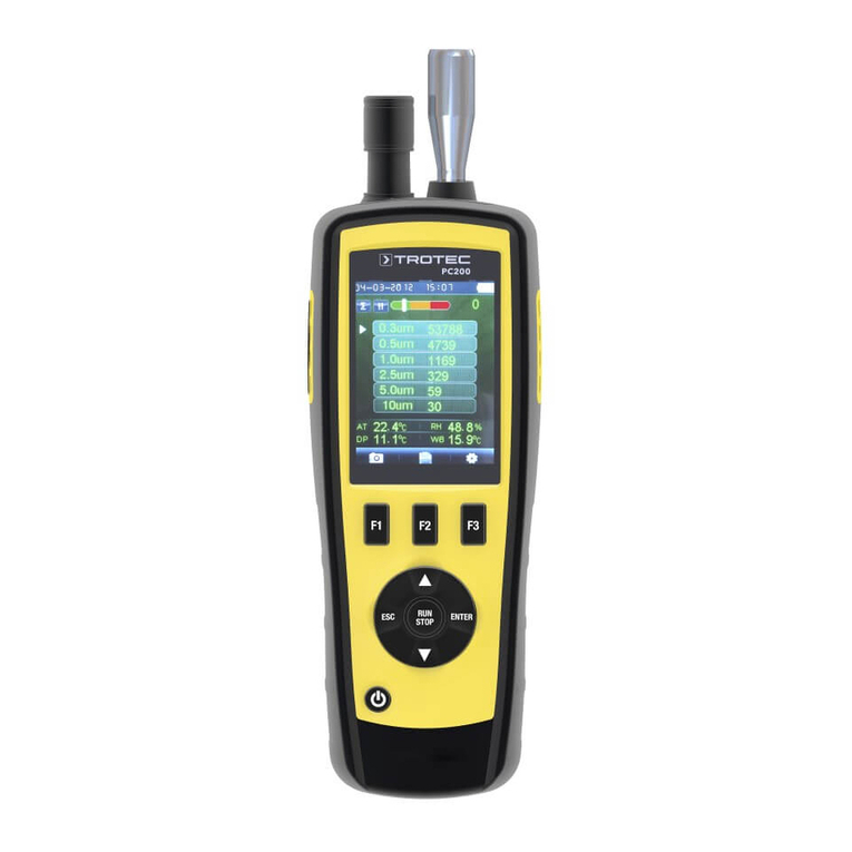 Trotec PC200 quick start guide