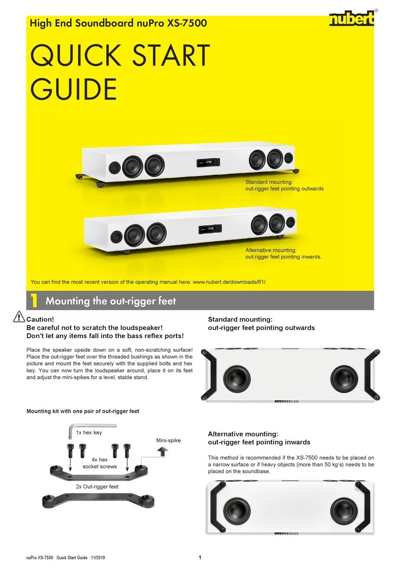 Nubert nuPro XS-7500 quick start guide