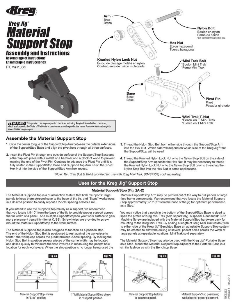 Kreg JIG KJSS User manual