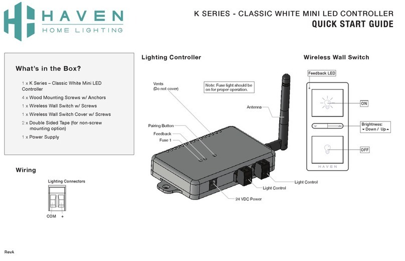 Haven K Series quick start guide