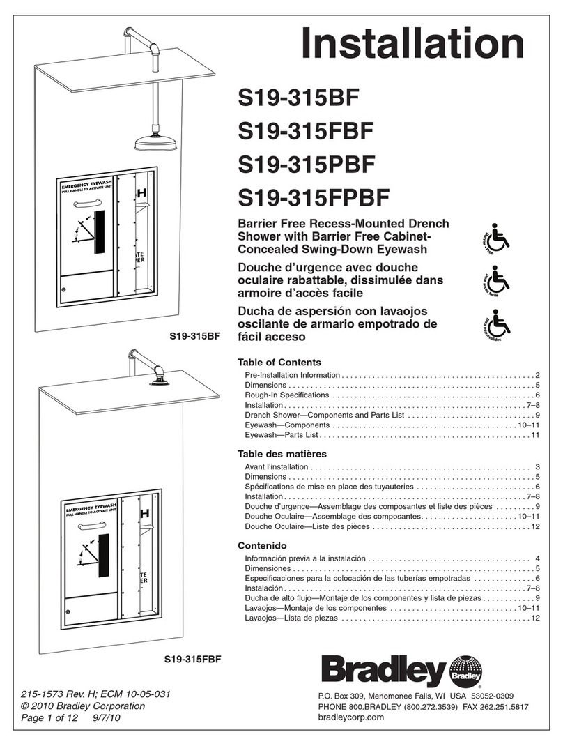 Bradley S19-315FPBF User manual Bradley S19-315FPBF User manual