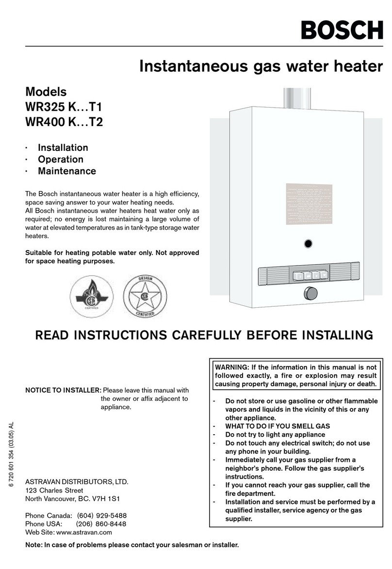 Bosch WR400 K T2 Series Owner's manual