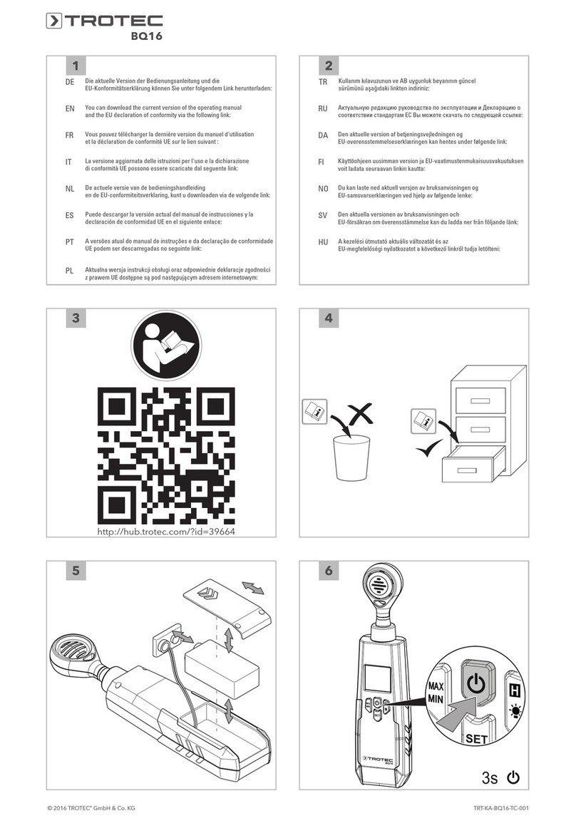 Trotec BQ16 User manual Trotec BQ16 User manual