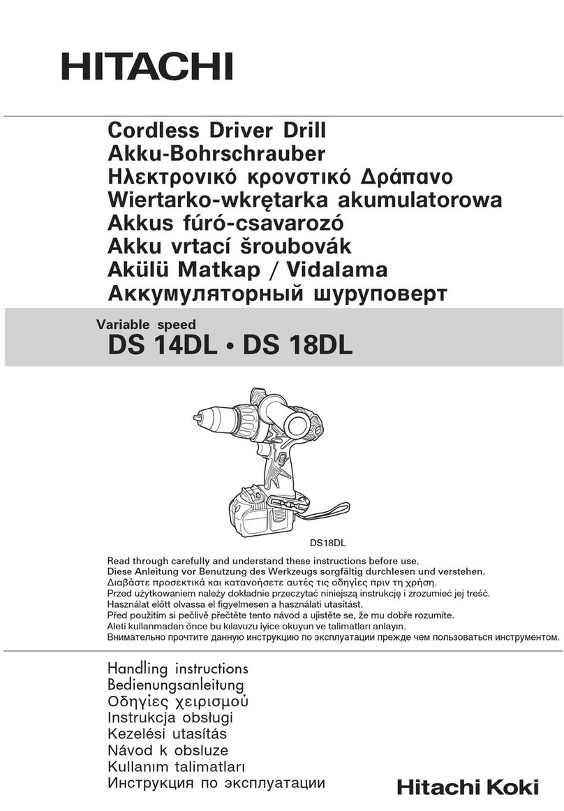 Hitachi DS 14DL Handling instructions