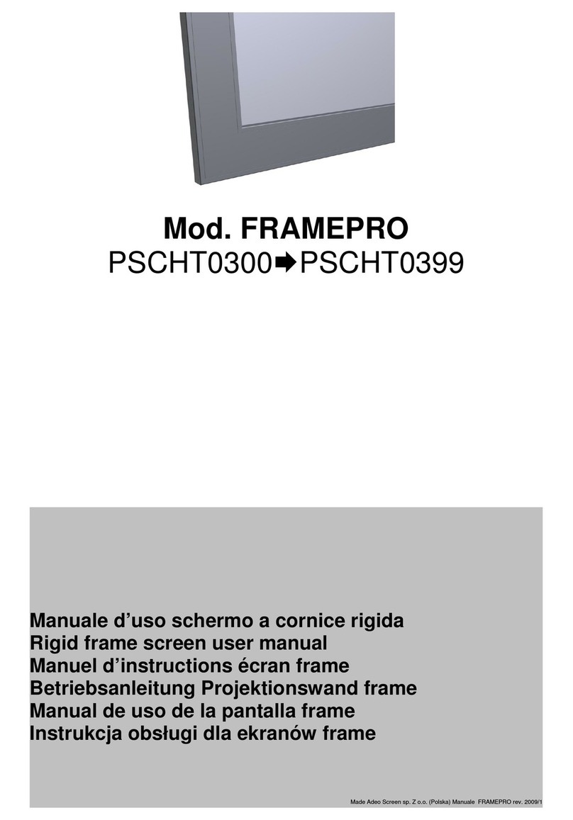 ADEO SCREEN FRAMEPRO PSCHT0300 User manual