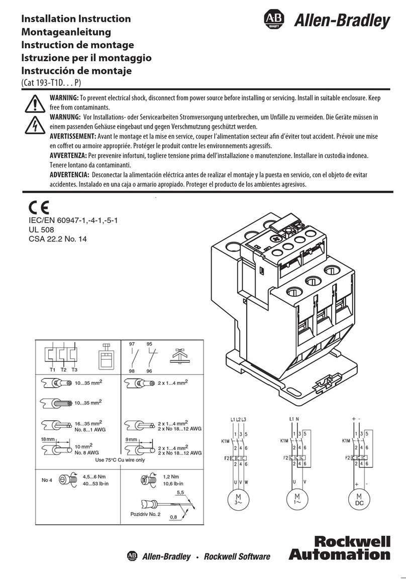 Rockwell Automation Allen-Bradley 193-T1D P Series User manual