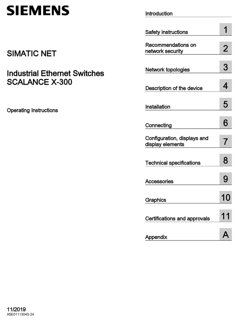 Siemens SCALANCE X-300 operating instructions