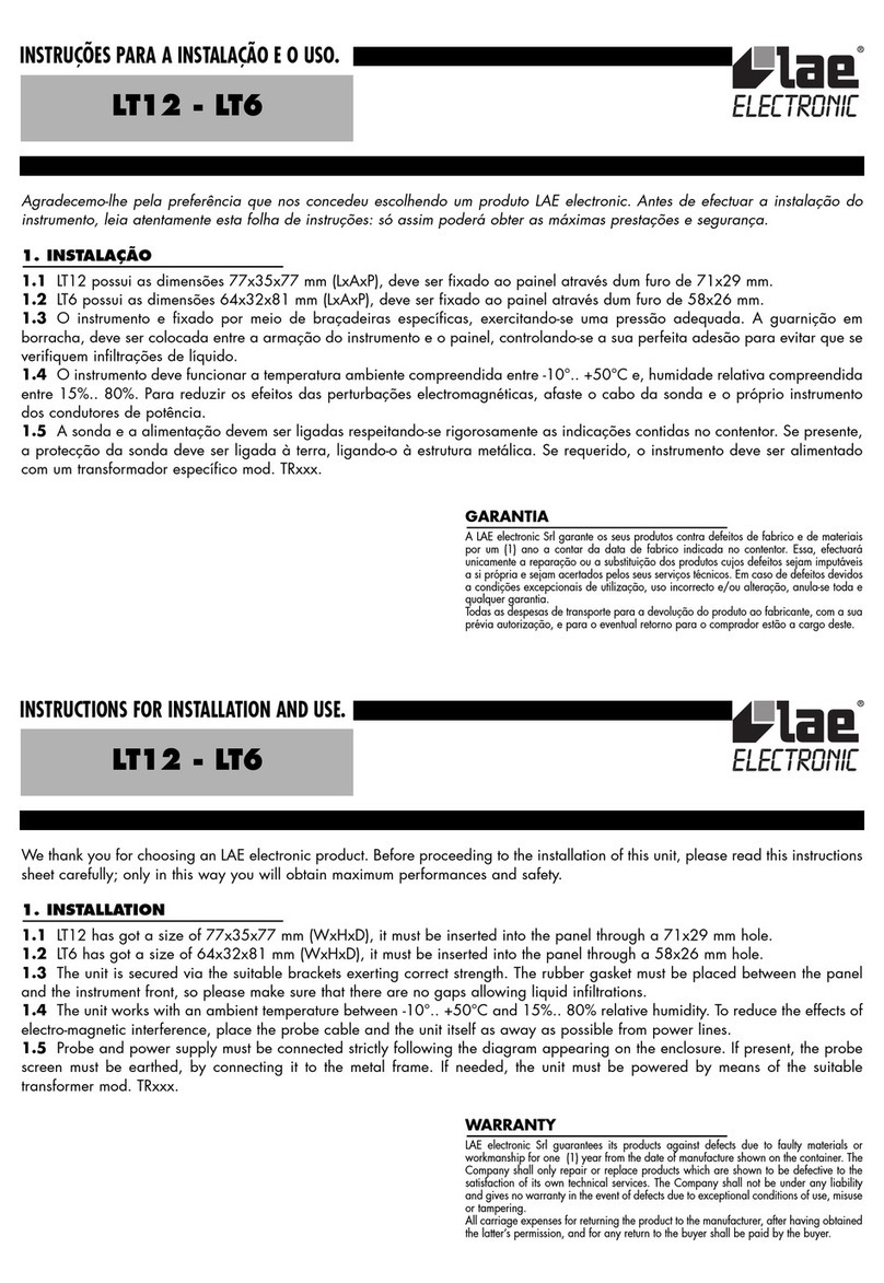 LAE electronic LT6 User manual