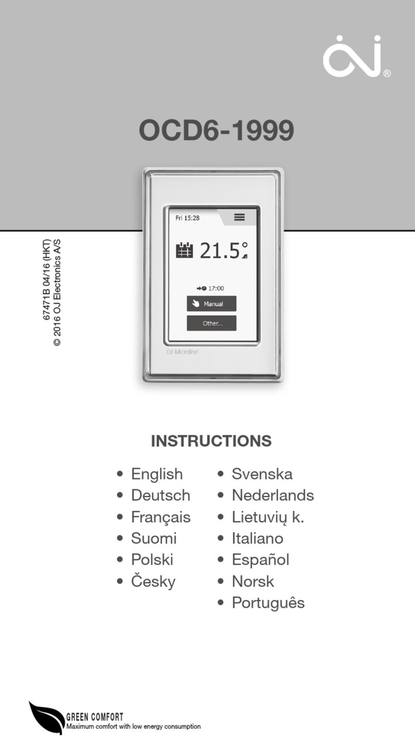 OJ Electronics OCD6-1999 User manual