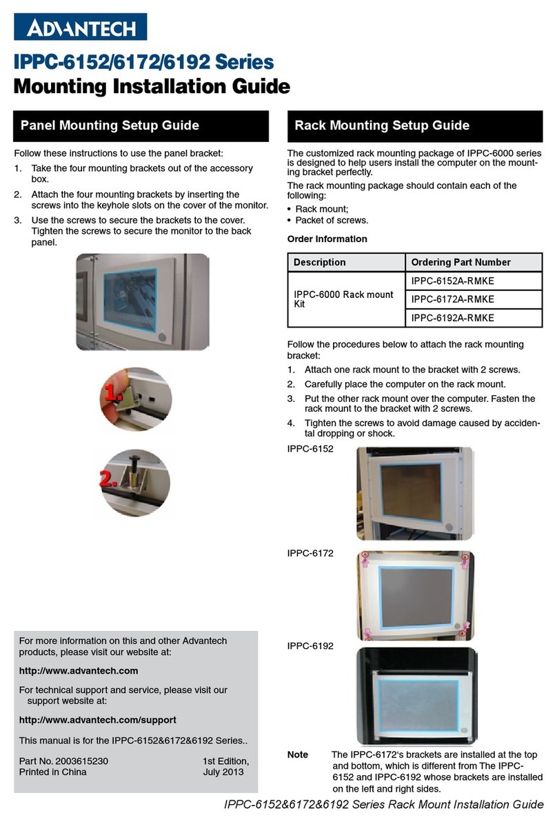 Advantech IPPC-6152 Series User manual