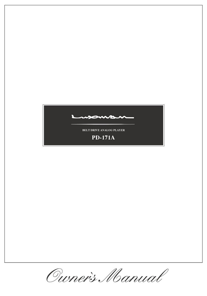 Luxman PD-171A User manual Luxman PD-171A User manual