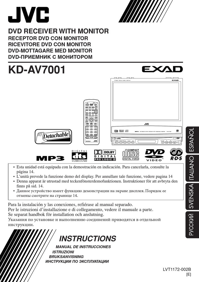 JVC EXAD KD-AV7001 User manual JVC EXAD KD-AV7001 User manual