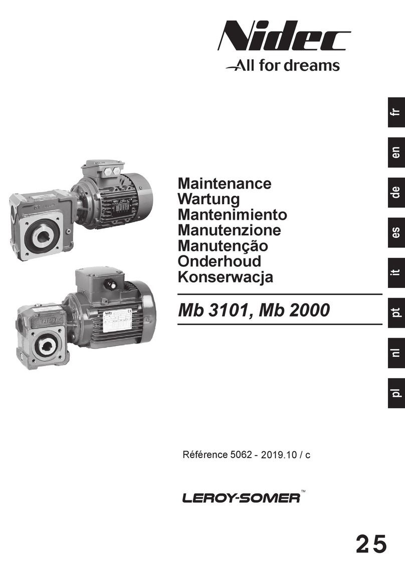 Leroy-Somer Nidec Mb 3101 Maintenance manual Leroy-Somer Nidec Mb 3101 Maintenance manual