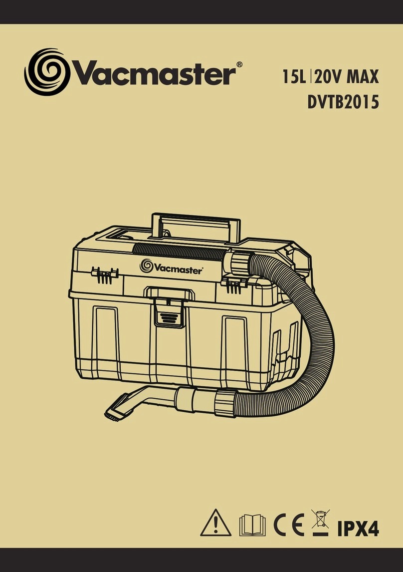 Vacmaster DVTB2015 Operator's manual