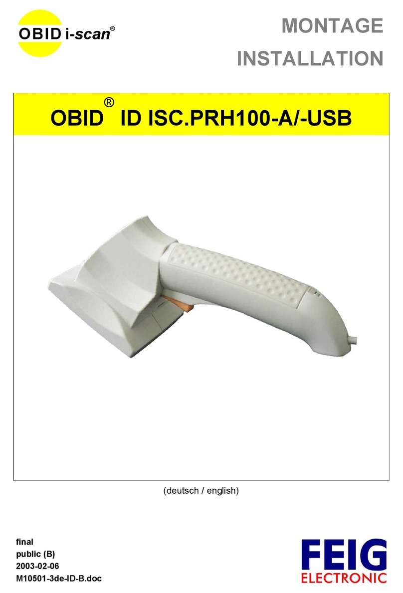 Feig Electronic OBID i-scan ID ISC.PRH100-A User manual