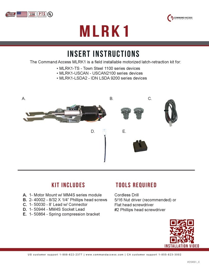 Command access MLRK1 Series Insert Instructions