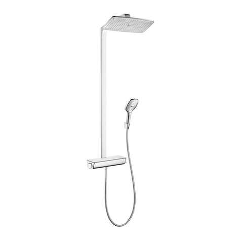 Hans Grohe Raindance Select Showerpipe 27112001 Instruction Manual Hans Grohe Raindance Select Showerpipe 27112001 Instruction Manual