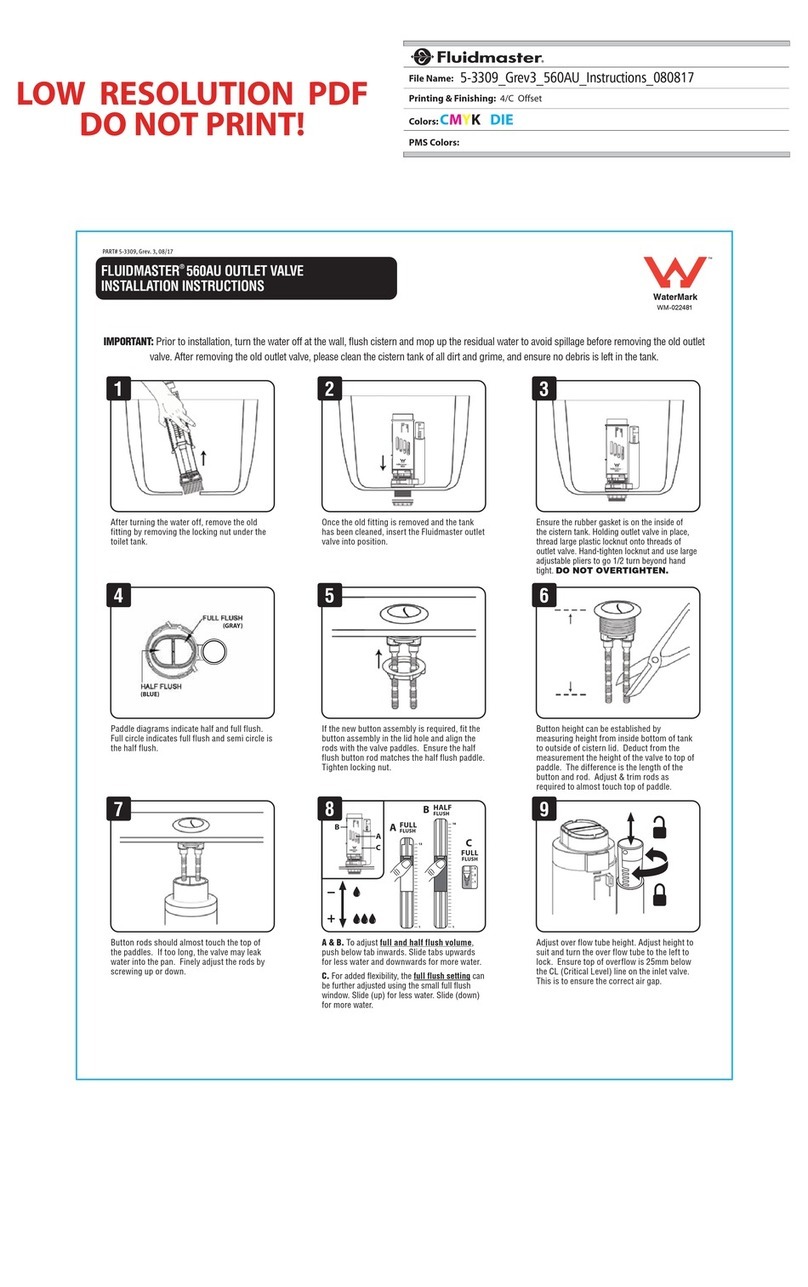 Fluidmaster 560AU installation instructions