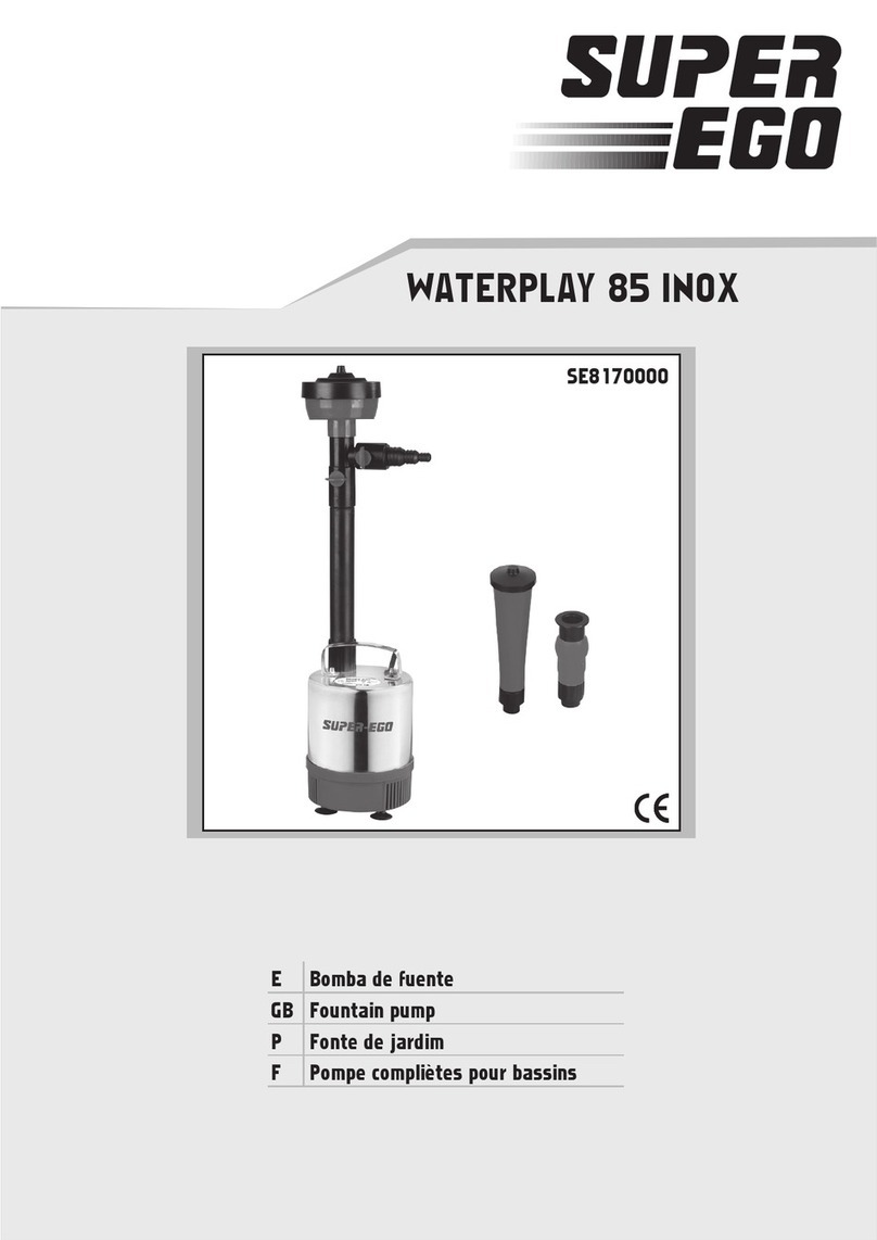 Super Ego WATERPLAY 85 INOX manual