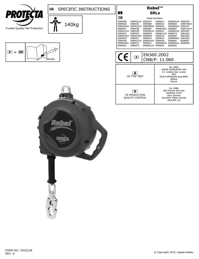 Protecta Rebel Series Specific instructions