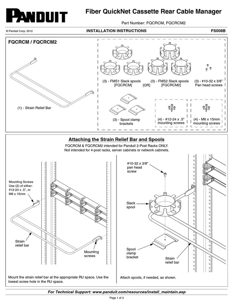 Panduit FQCRCM2 User manual Panduit FQCRCM2 User manual