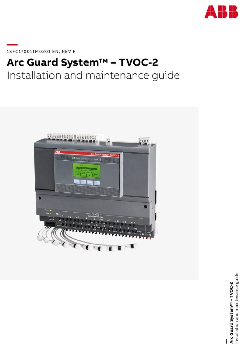 ABB Arc Guard System TVOC-2 Product manual ABB Arc Guard System TVOC-2 Product manual