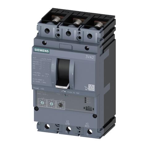 Siemens 3VA20 H Series User manual