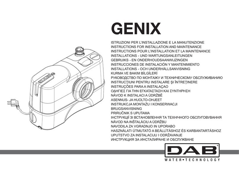 DAB GENIX Instruction for installation and maintenance