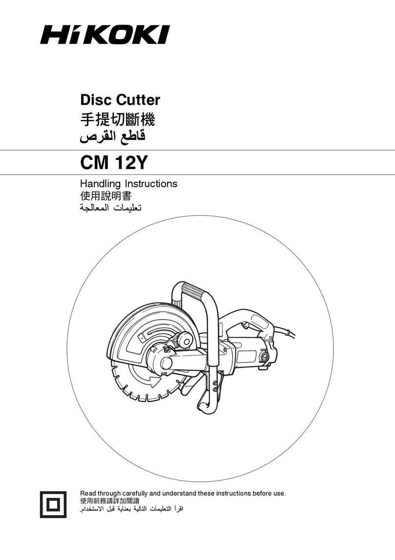 HIKOKI CM 12Y Handling instructions