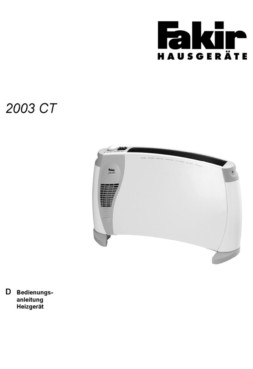 Fakir 2003 CT Instructions for use