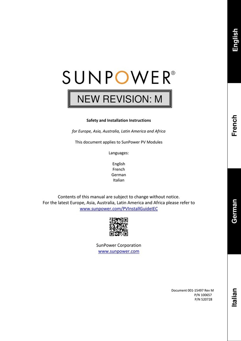 Sun Power SPR-E Series Setup guide