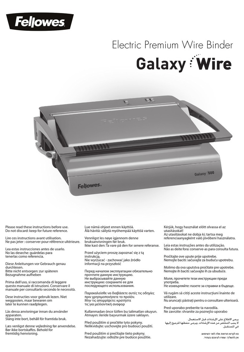 Fellowes Galaxy e Wire instructions