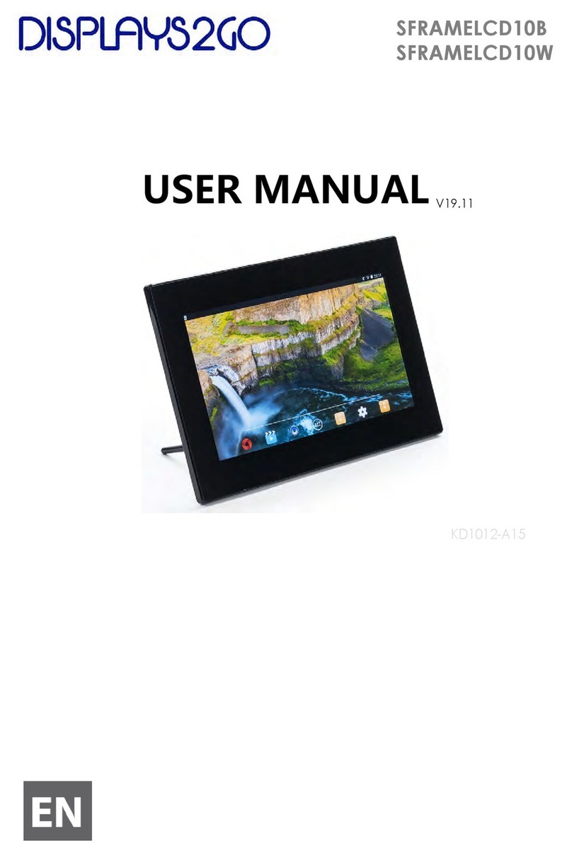 Displays2go SFRAMELCD10B user manual