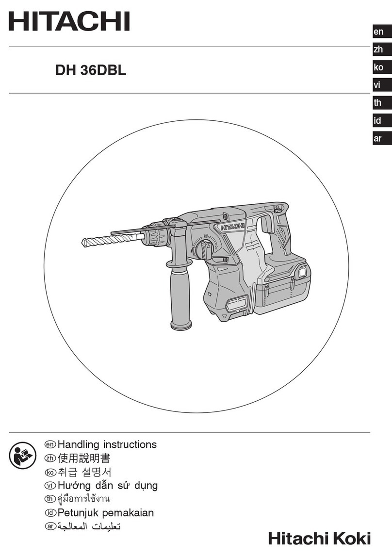 Hitachi DH 36DBL User manual