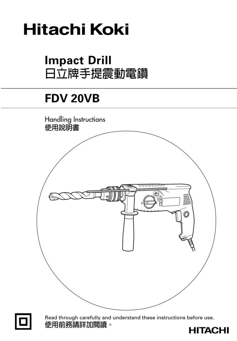 Hitachi Koki FDV 20VB Handling instructions