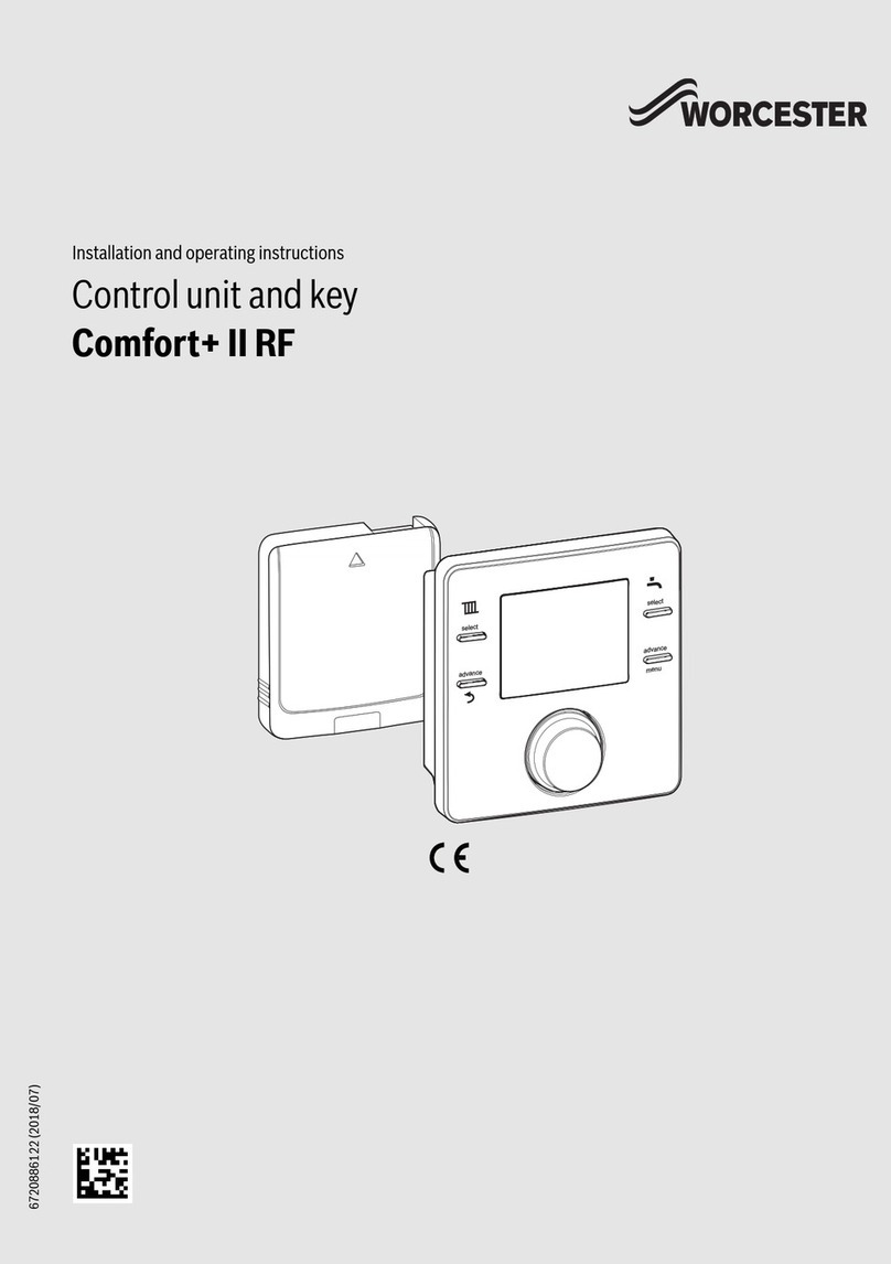 Worcester Comfort+ II RF Installation and operating instructions