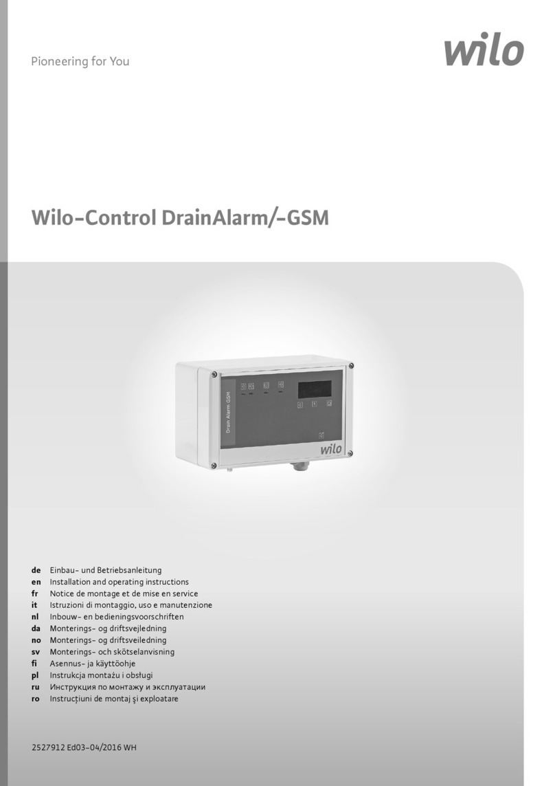 Wilo Control DrainAlarm Installation and operating instructions