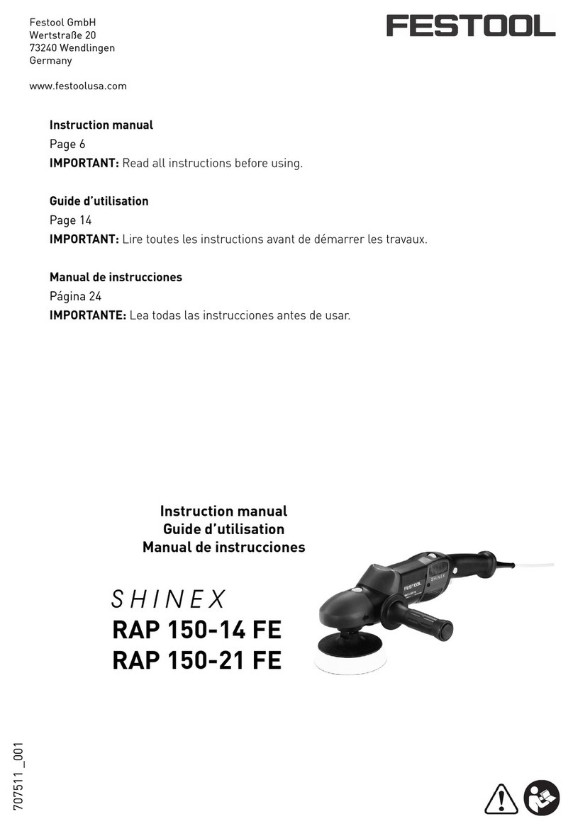 Festool SHINEX RAP 150-14 FE User manual