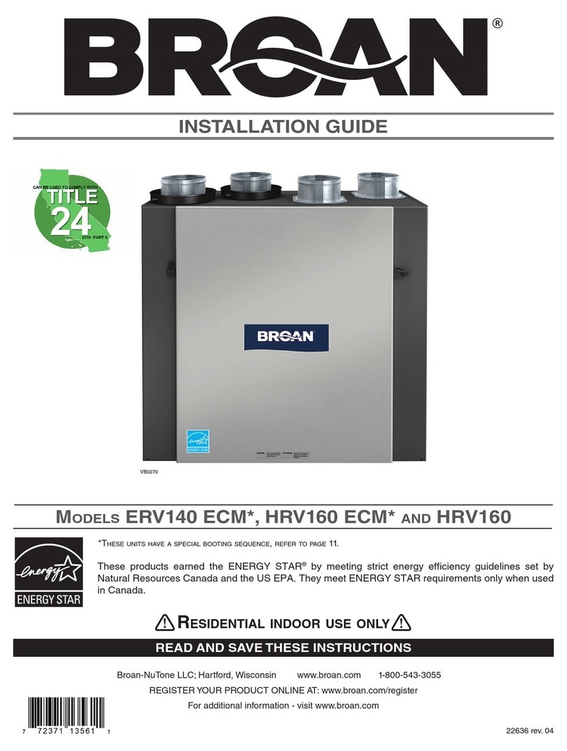 Broan ERV140 ECM installation guide