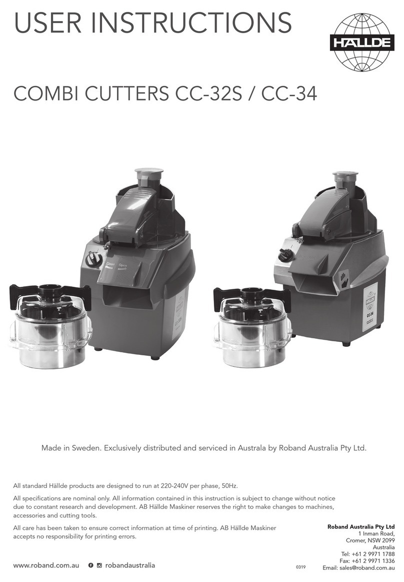 Hallde CC-32S User instructions