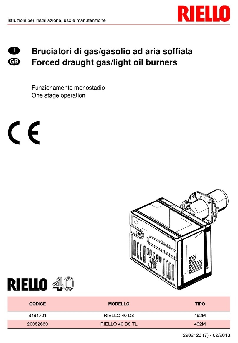 Riello 40 D8 One stage operation