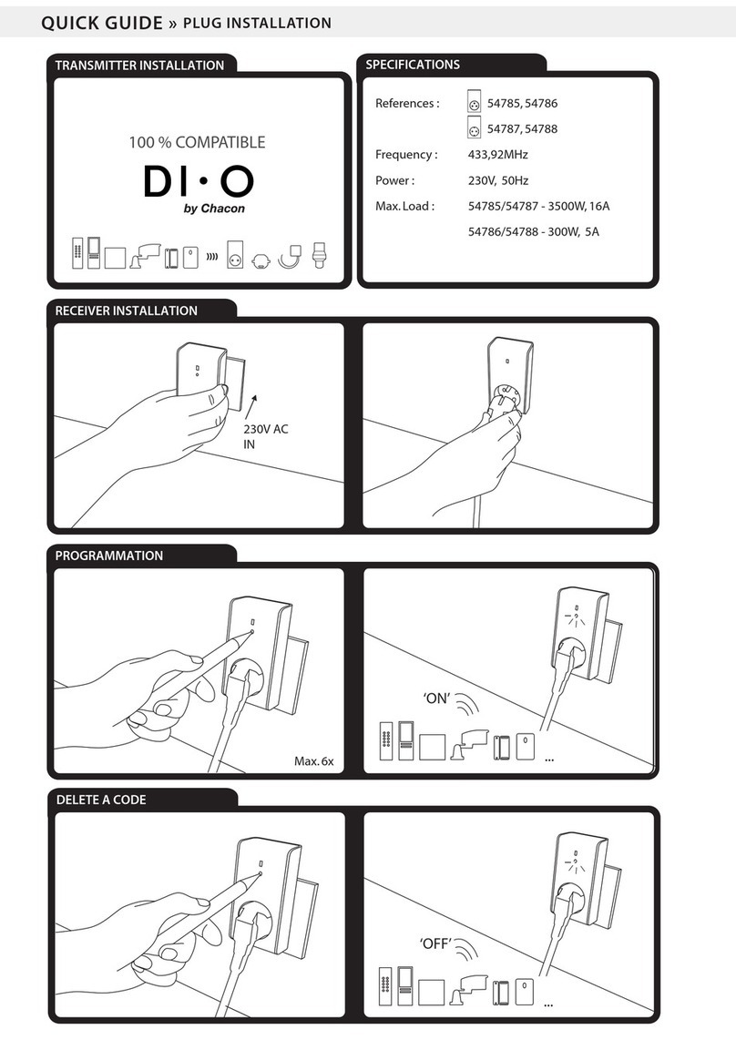 Chacon DI-O 54785 User manual